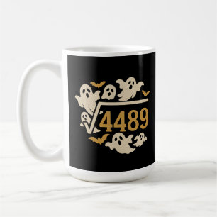 Spooky Math Halloween-design 4489 Kaffemugg