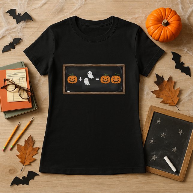 Spooky Math Pumpkin & Spöken för Mattelärare T Shirt (Skapare uppladdad)