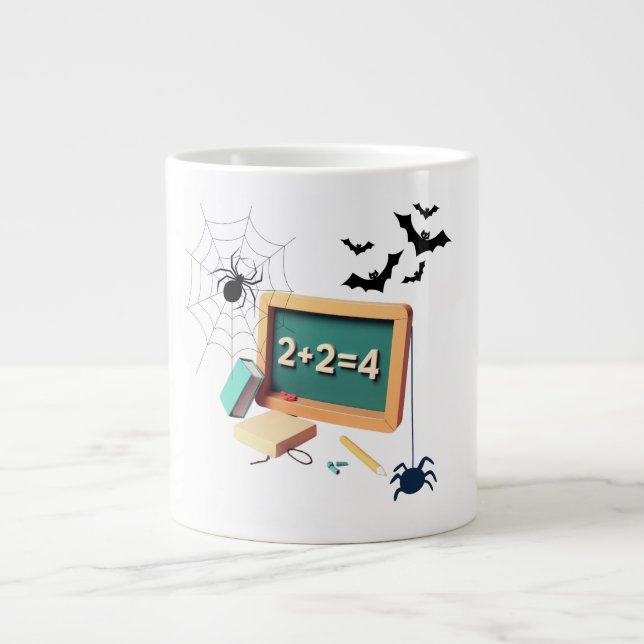 Spooky Math Teacher Jumbo Mugg (Framsidan)