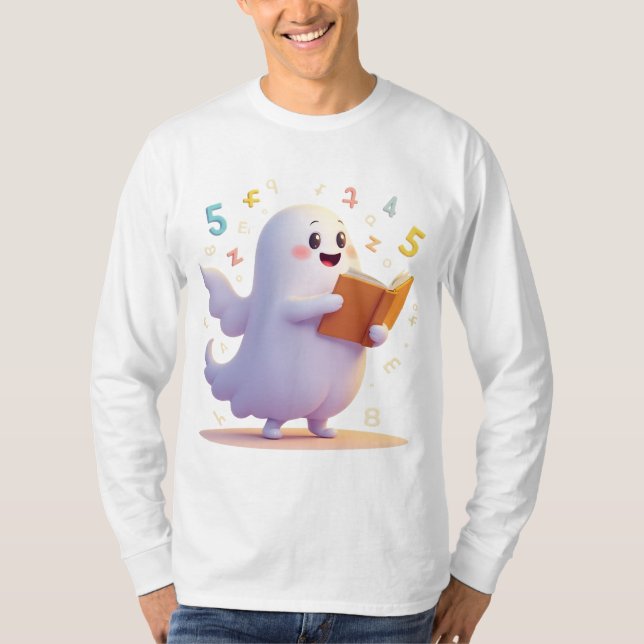 Spooky Math Teacher T Shirt (Framsida)