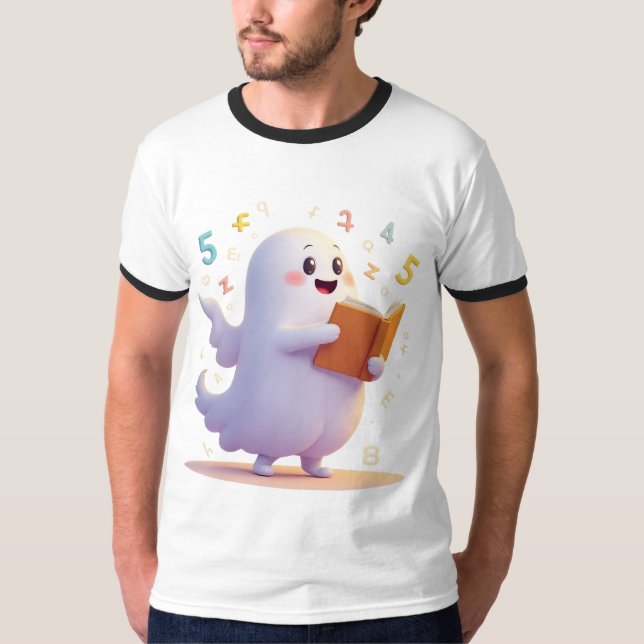 Spooky Math Teacher T Shirt (Framsida)