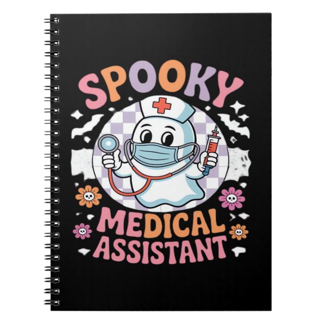 Spooky Medical Assistant Cute Halloween Essential Anteckningsbok (Framsidan)