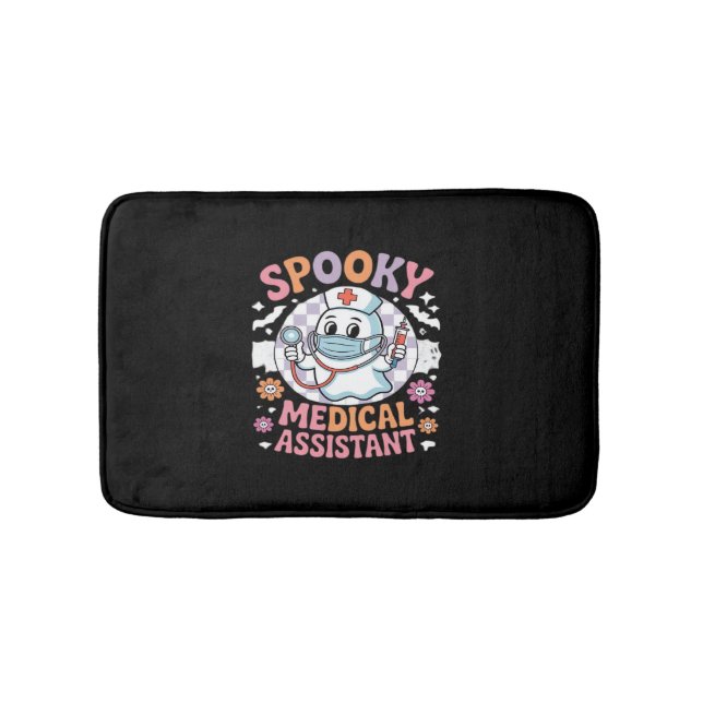 Spooky Medical Assistant Cute Halloween Essential Badrumsmatta (Framsidan)