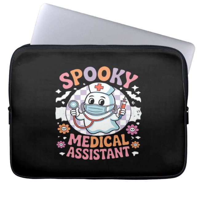 Spooky Medical Assistant Cute Halloween Essential Laptop Fodral (Framsidan)