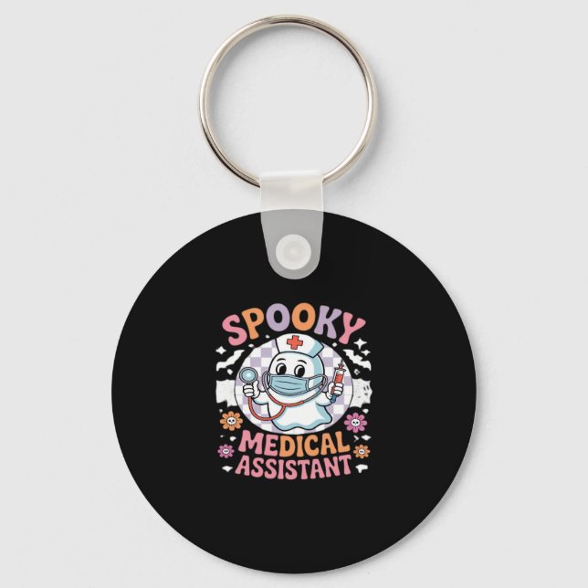 Spooky Medical Assistant Cute Halloween Essential Nyckelring (Framsida)