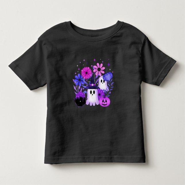 Spooky Midnight Garden T Shirt (Framsida)