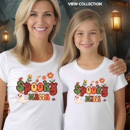 Spooky Mini Halloween Mamma och Me Matching T Shirt