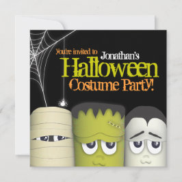 Spooky Monster & Friends Halloween Costume Party Inbjudningar