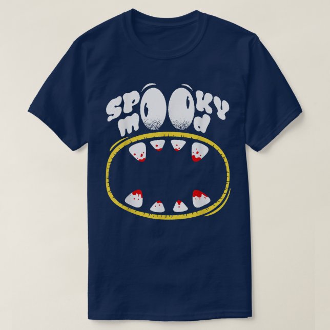 Spooky Mood Halloween Costume Monster Classic Funn T Shirt (Design framsida)