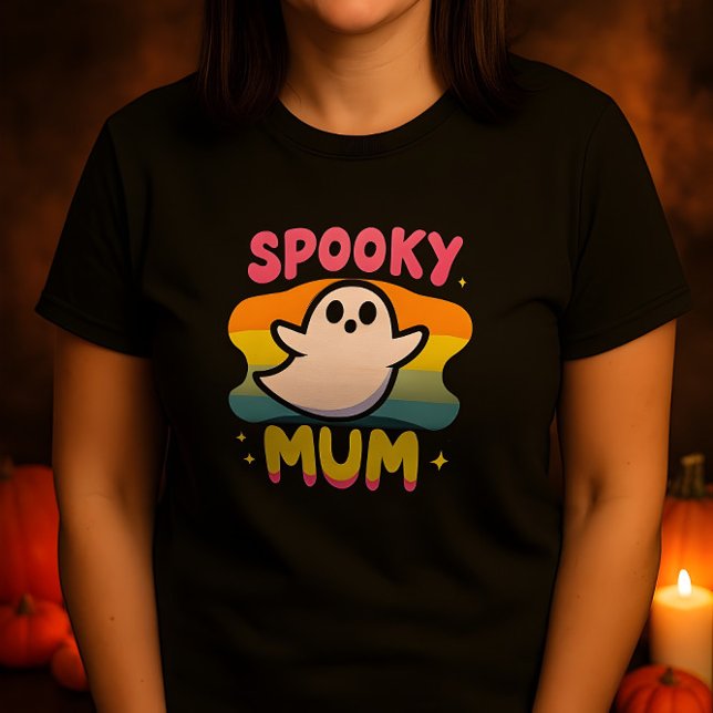 Spooky Morsa Cute Halloween Ghost Design T Shirt (Skapare uppladdad)