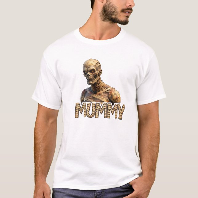 Spooky Mummy T Shirt (Framsida)