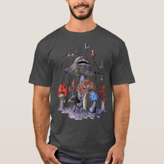 Spooky Mushroom Funny Halloween Mushroom Älskare M T Shirt