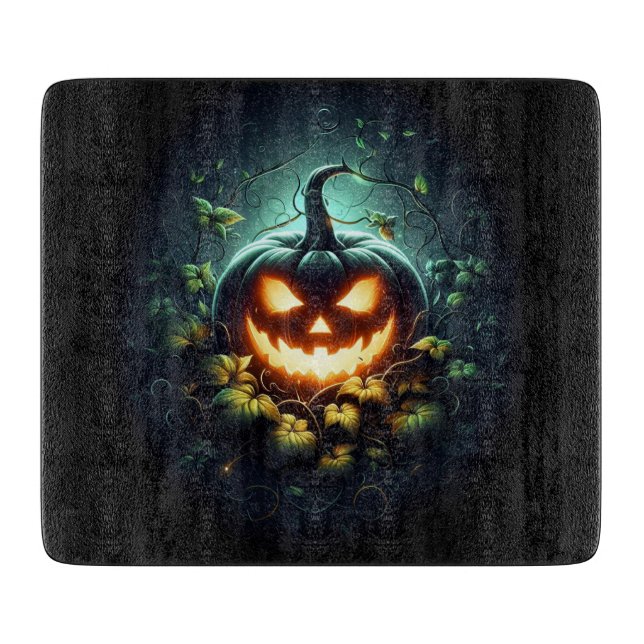 Spooky nature glosing Halloween pumpkin (Framsidan)