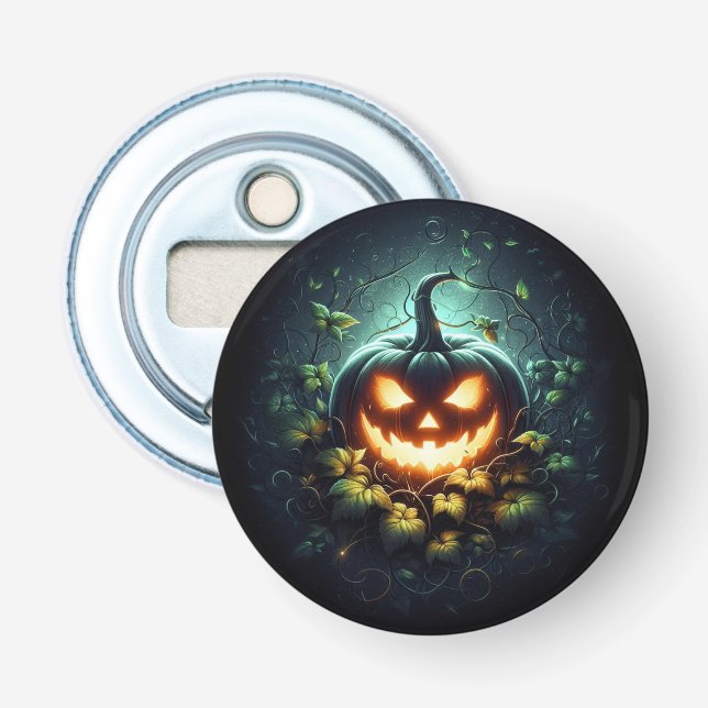 Spooky nature glosing Halloween pumpkin Flasköppnare (Framsidan)