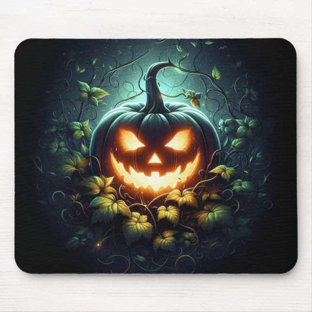 Spooky nature glosing Halloween pumpkin Musmatta (Framsidan)