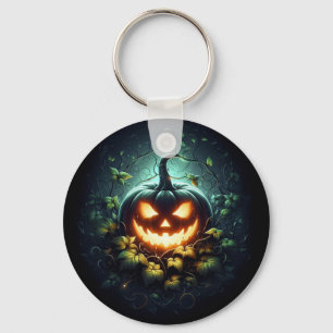 Spooky nature glosing Halloween pumpkin Nyckelring