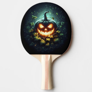 Spooky nature glosing Halloween pumpkin Pingisracket