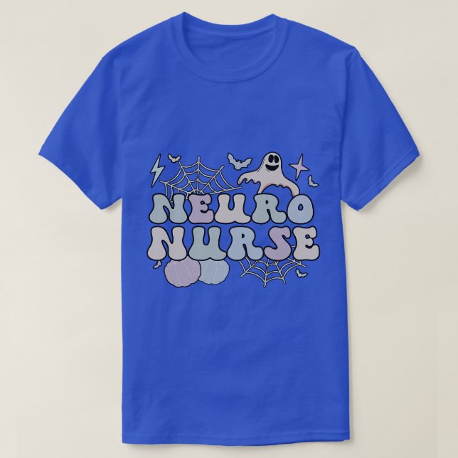 Spooky Neuro Nurse Halloween Neurology Nursing T Shirt (Design framsida)