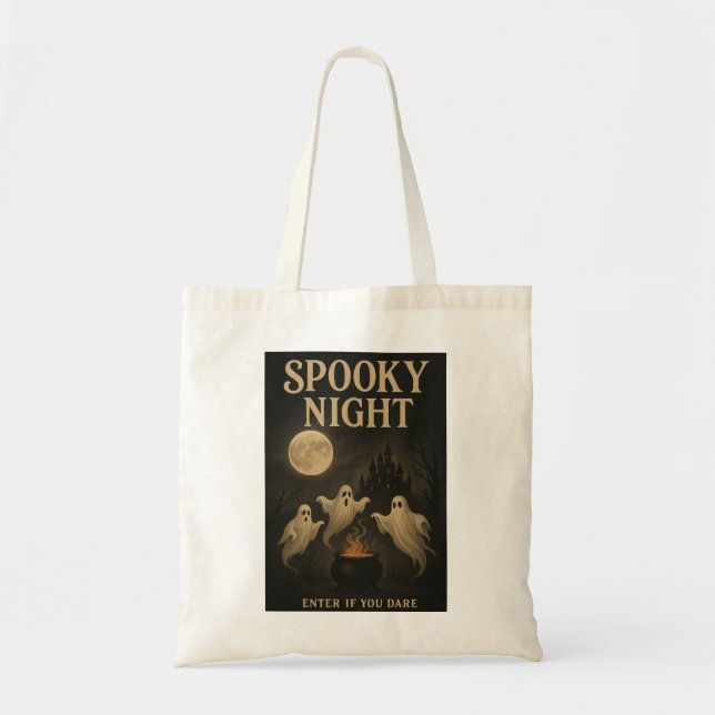 Spooky Night Enter If You Dare Tygkasse (Framsidan)