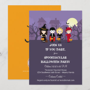 Spooky Night Halloween fest Inbjudningar