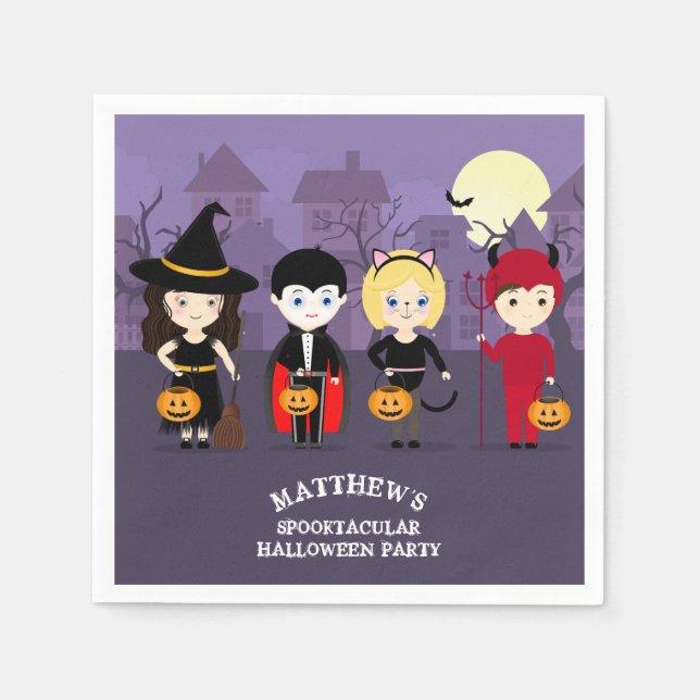 Spooky Night Halloween fest Pappersservett (Framsidan)