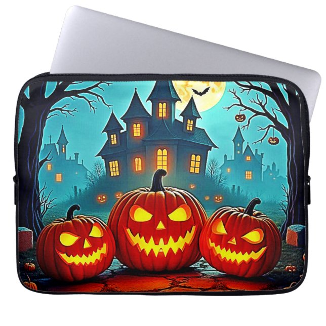  Spooky Night Haunted House Thrills Laptop Fodral (Framsidan)