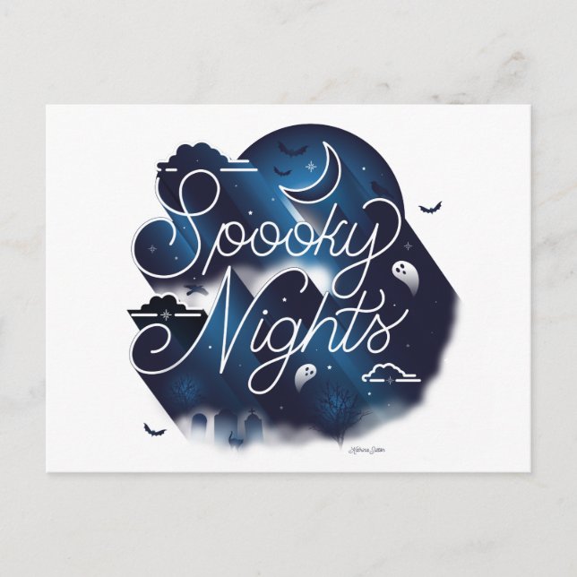 Spooky Nights / vykort (Framsida)