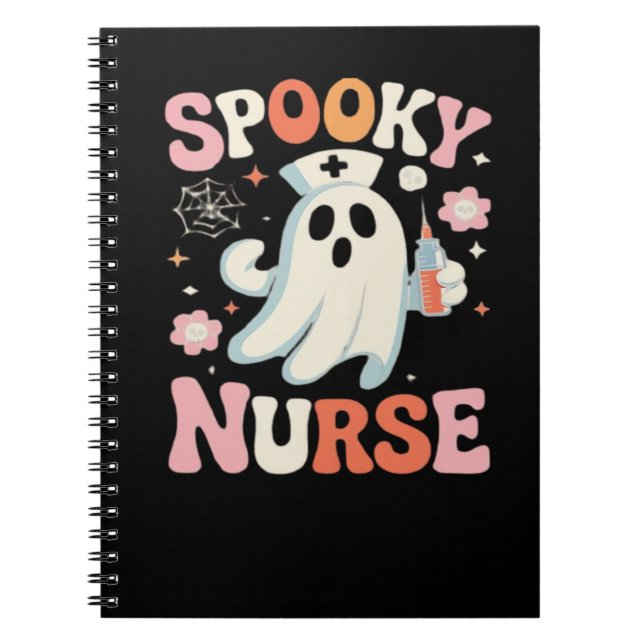 Spooky Nurse Classic T-Shirt_1 Anteckningsbok (Framsidan)