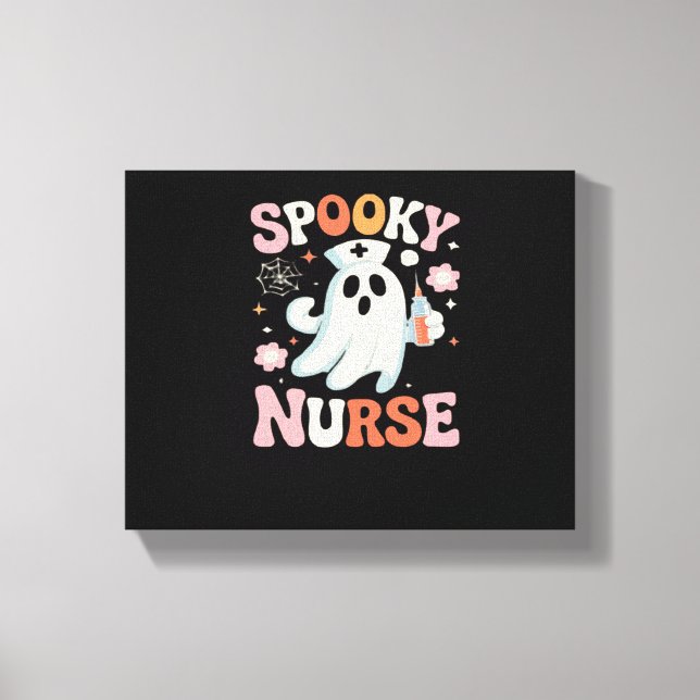 Spooky Nurse Classic T-Shirt_1 Canvastryck (Framsida)