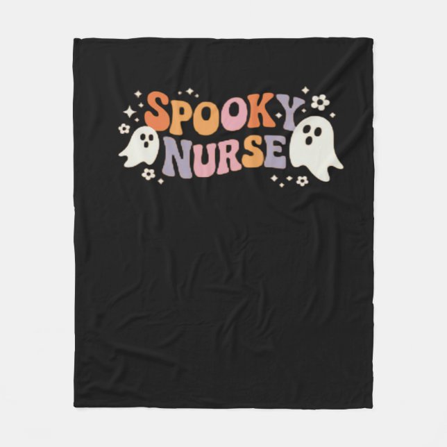 Spooky Nurse Classic T-Shirt Fleecefilt (Framsidan)