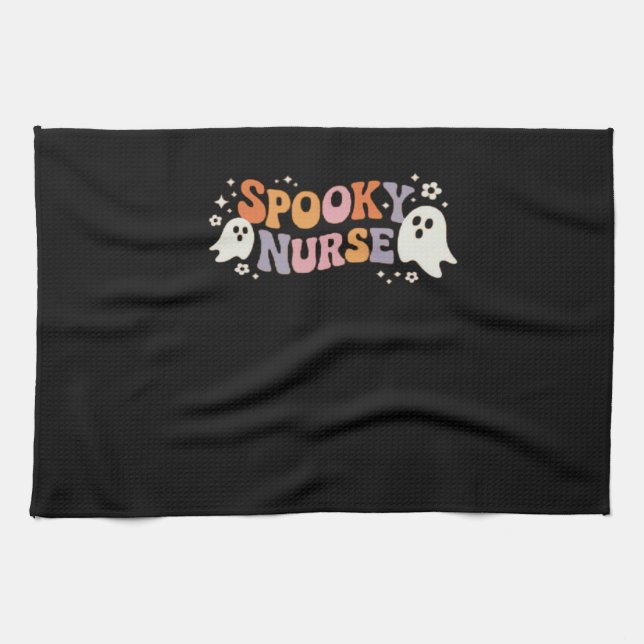 Spooky Nurse Classic T-Shirt Kökshandduk (Horisontell)