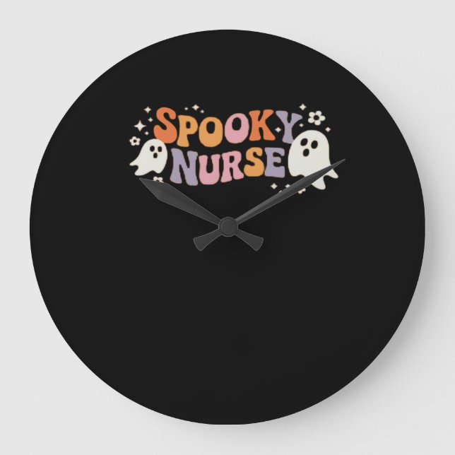 Spooky Nurse Classic T-Shirt Stor Klocka (Framsida)