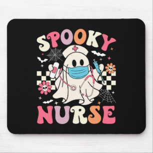 Spooky Nurse Ghost Halloween Cute Groovy Nursing H Musmatta