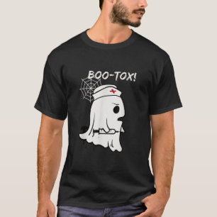 Spooky Nurse Halloween Boo tox Botox Plastic Surge T Shirt