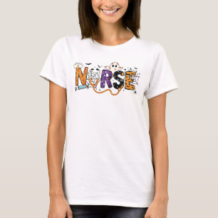 Spooky Nurse Halloween Doodle T Shirt