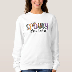 Spooky Nurse propp spruta krocs orange lila T Shirt