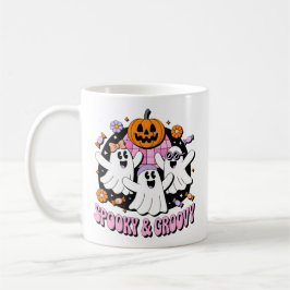 Spooky och Groovy Disco Spöken Retro Halloween Kaffemugg