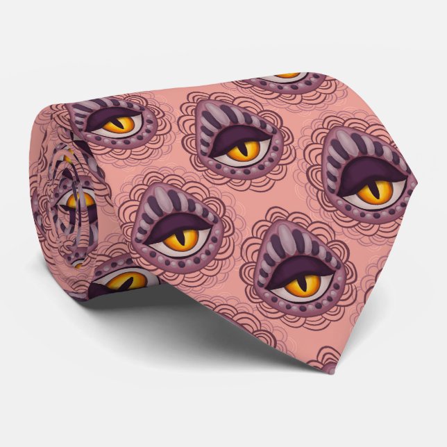 Spooky Öga Rosa Witchy Halloween Slips (Rullad)