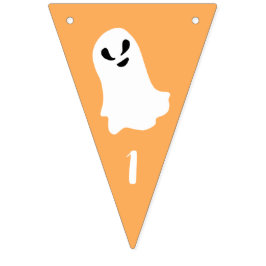 Spooky One Birthday Halloween Orange Vimplar