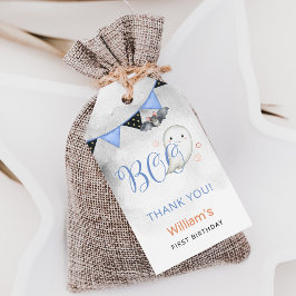 Spooky One Boy's First Birthday Favor Presentetikett