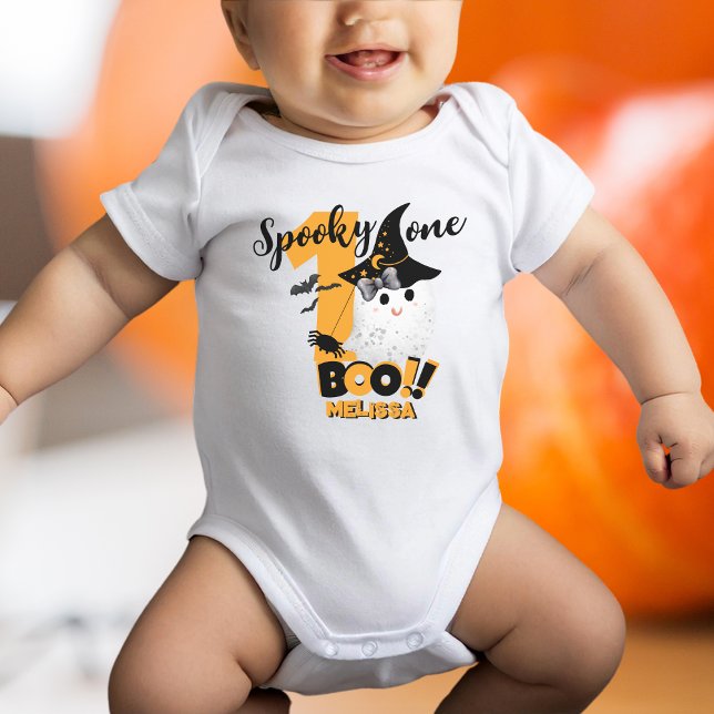 Spooky One Cute First Halloween Birthday  T Shirt (Skapare uppladdad)