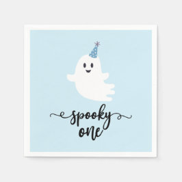 Spooky One Cute Ghost Halloween 1:a födelsedagen Pappersservett
