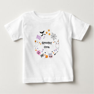 Spooky One Cute Ghost Halloween 1:a födelsedagen T Shirt