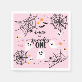 Spooky One Cute Ghost Pink Halloween Pappersservett