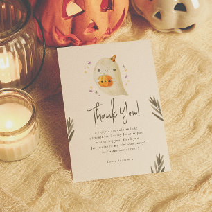 Spooky One Cute Halloween 1:a födelsedagsdagen Tac Tack Kort