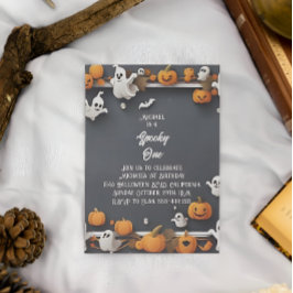 Spooky One Cute Halloween första födelsedag Inbjudningar