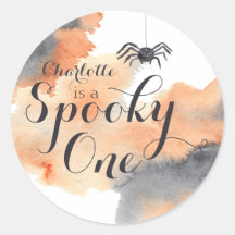 Spooky One Cute Watercolor Halloween 1:a födelseda