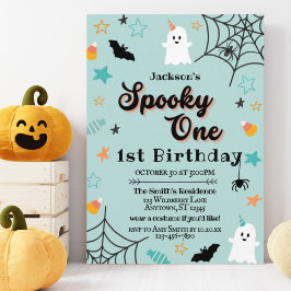Spooky One Gender Neutral Halloween Första födelse Inbjudningar