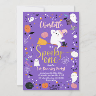 Spooky One Girl Birthday Halloween fest