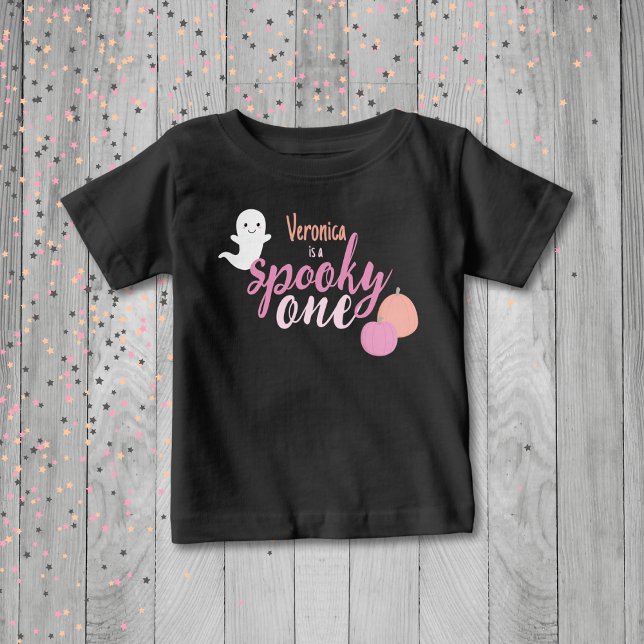 Spooky One Girl's First Birthday T Shirt (Spooky One Custom Birthday Shirt)
